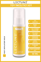 LECTUNE Tüy İnceltici ve Nemlendirici Süt | Isırgan Otu Hyaluronik Asit Özlü | 50 ml