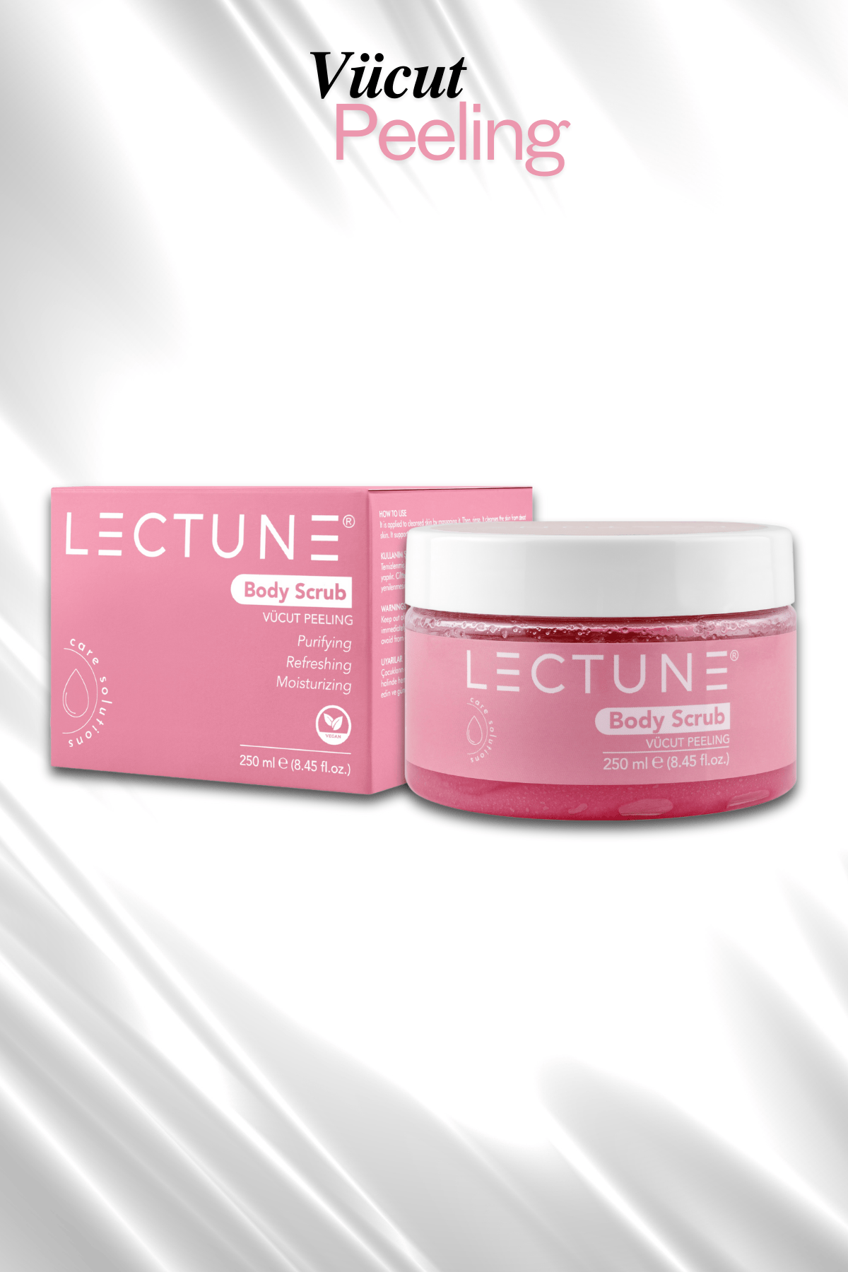 LECTUNE Vücut Peelingi | Karpuz Özlü & Besleyici Arındırıcı & Batık Karşıtı | Body Scrub | 250 ml